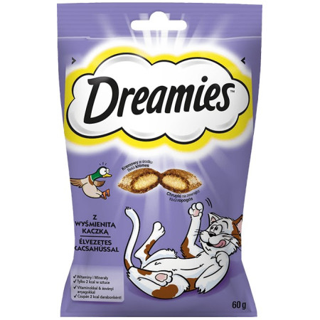 Dreamies kačių skanėstai su antis 60g