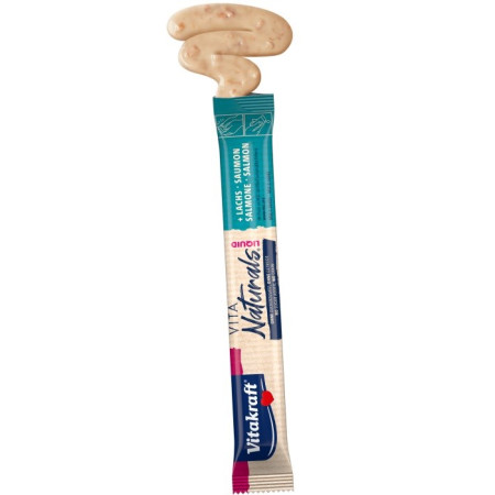 VITAKRAFT Vita Naturals skystas su lašiša - skanėstas katėms - 5x15g