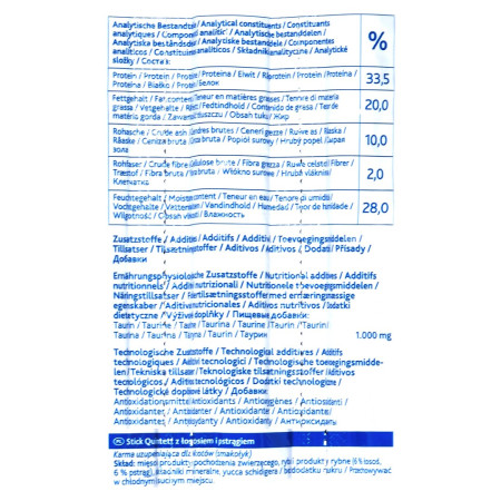 Premio Sticks - juodoji lašiša su upėtakiu - sausas kačių ėdalas - 5x5g