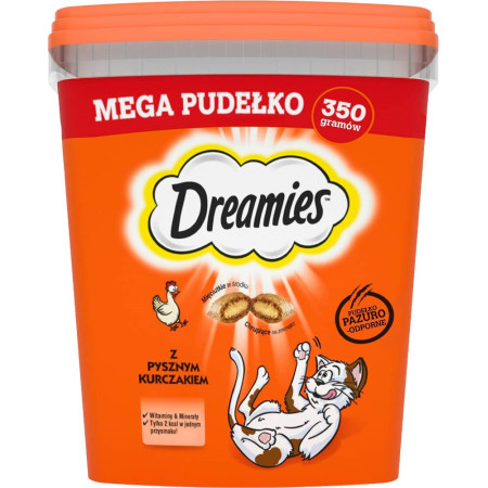 DREAMIES mišrių skonių su vištiena ir sūriu - skanėstas katėms - 350g