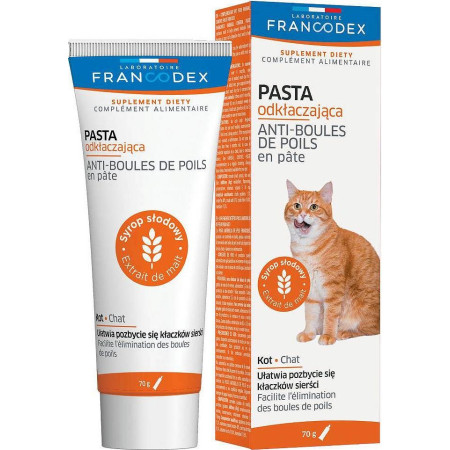 FRANCODEX Anti plaukų kamuoliukų pasta katėms - 70 g
