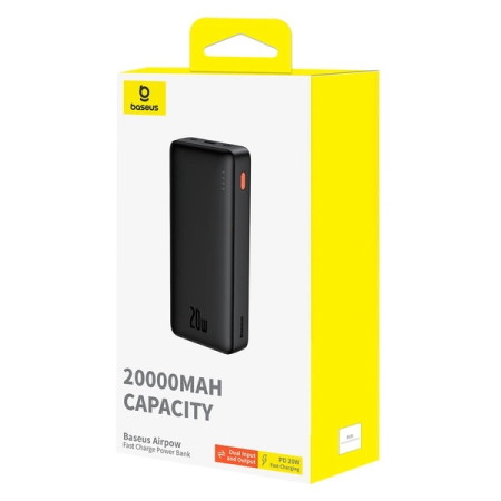 Baseus Airpow 20000 mAh 20W Power Bank – Juodas