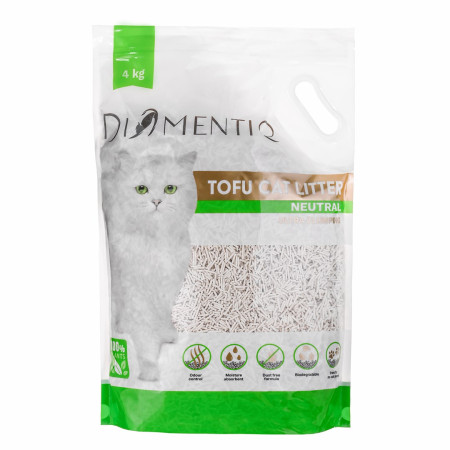 DIAMENTIQ Tofu Neutral Ultra klampumo augalinis kraikas - 4 kg