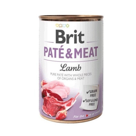BRIT Paté & Meat su ėriena - šlapias šunų maistas - 400g