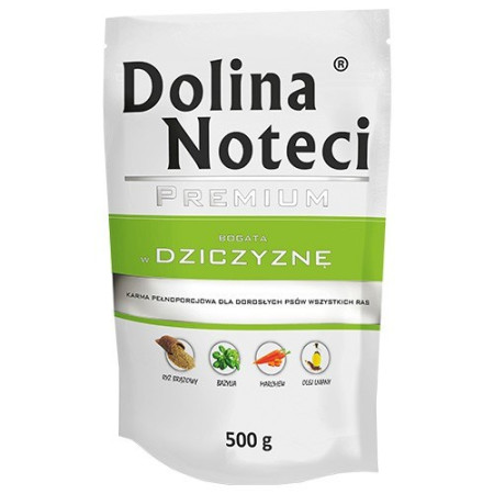 DOLINA NOTECI Premium elniena soti - drėgnas ėdalas šunims - 500g