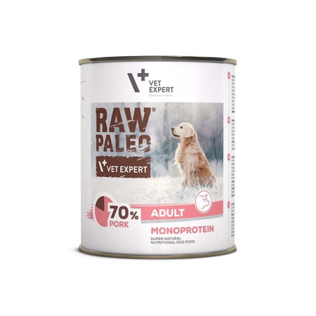 RAW PALEO Adult Monoprotein Pork - šlapias šunų maistas - 800 g
