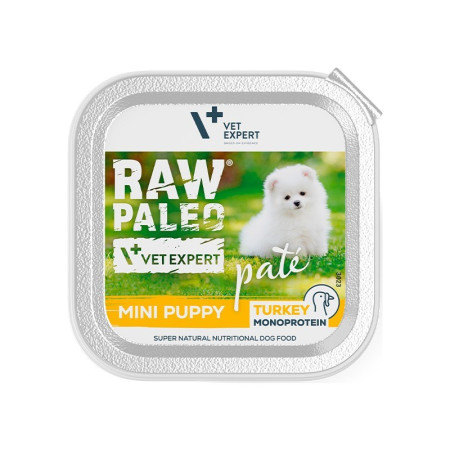 RAW PALEO Pate Mini Šuniukams Su Kalakutiena - šlapias maistas - 150 g