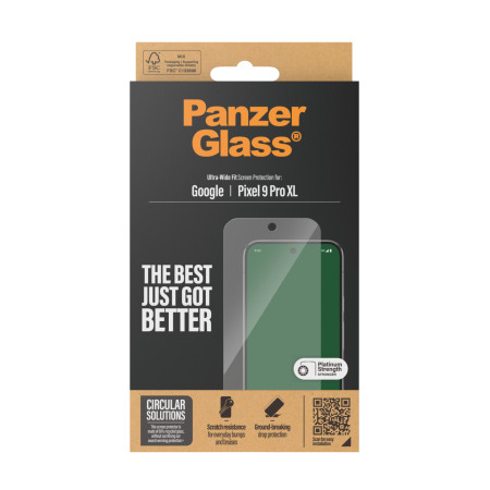 PanzerGlass ® Ekrano apsauga Google Pixel 9 Pro XL | Ultra-Platus Tinkamumas