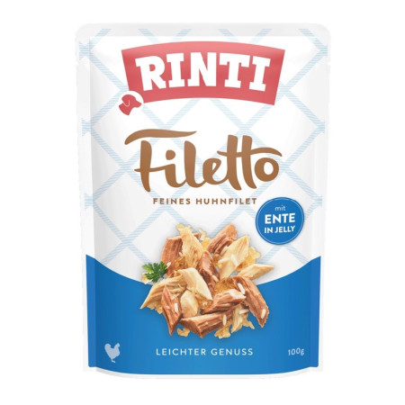 RINTI Filetto Chicken fillet with duck - drėgnas ėdalas šunims - 100 g