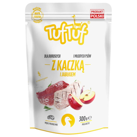 TUF TUF Antis su obuoliu - drėgnas ėdalas šunims - 300g