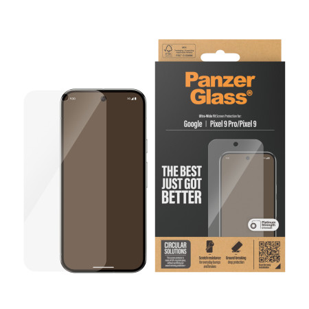 PanzerGlass ® Ekrano apsauga Google Pixel 9 5G | 9 Pro 5G | Ultra-Platus Tinkamumas