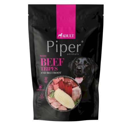 PIPER ANIMALS su jautienos skrandžiais ir burokėliais - drėgnas ėdalas šunims - 500g