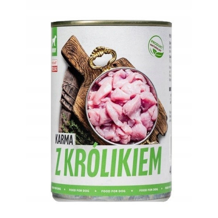 TUF TUF Triušio maistas - šlapias maistas šunims - 400 g