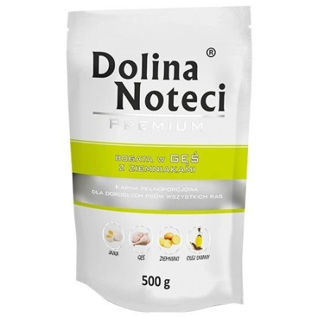 DOLINA NOTECI Premium su žąsimi ir bulvėmis - šlapias maistas šunims - 500 g