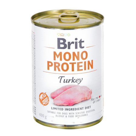 BRIT Mono Protein Kalakutiena - Šlapias maistas šunims - 400 g