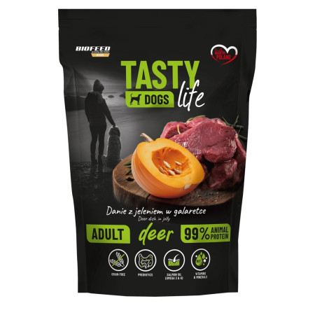 BIOFEED Tasty Dogs Life Elnias - Drėgnas ėdalas šunims - 150 g