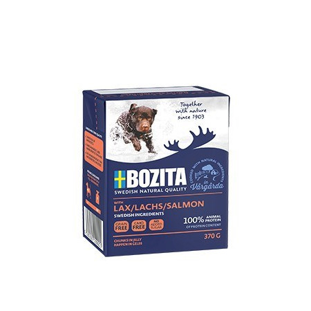 BOZITA Drėgnas šunų maistas Lašišos Suaugusių - 370 g