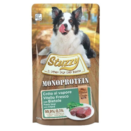 STUZZY Monoprotein veršiena su burokėliais - šlapias maistas šunims - 150 g