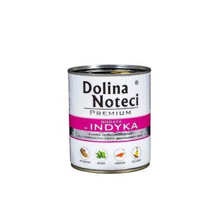 DOLINA NOTECI Premium Rich in Turkey - Šlapias maistas šunims - 800 g