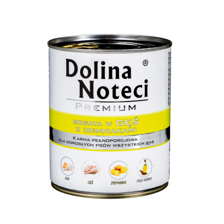 DOLINA NOTECI Premium Rich in Goose with Potatoes - Šlapias maistas šunims - 800 g