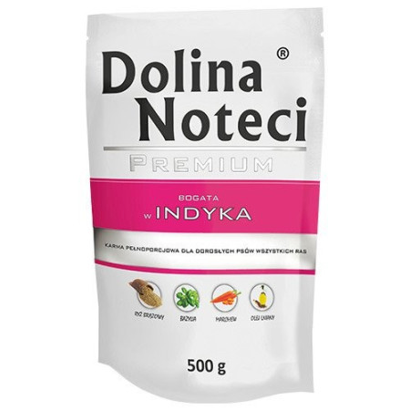 DOLINA NOTECI Premium Rich in Turkey - Šlapias maistas šunims - 500 g