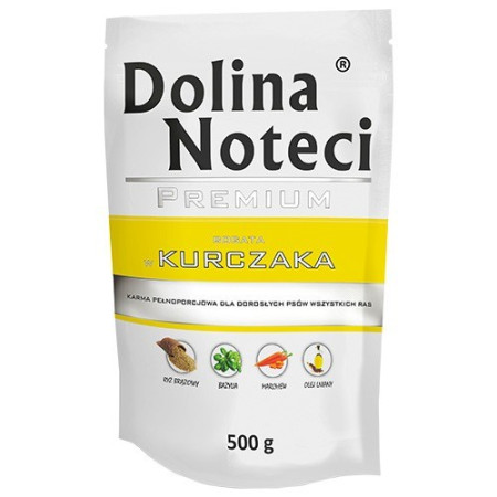 Dolina Noteci Premium turtingas vištiena - šlapias maistas šunims - 500 g