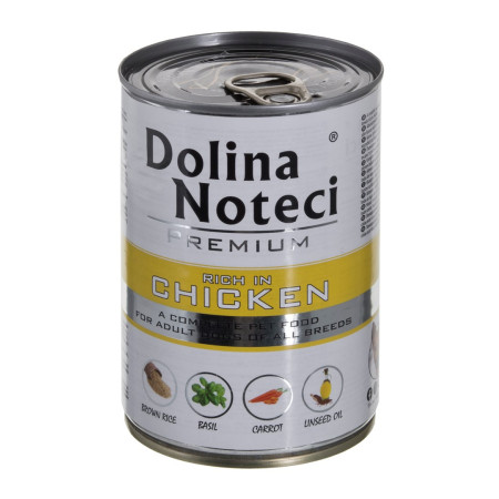 Dolina Noteci Premium turtingas vištiena - šlapias maistas šunims - 400 g