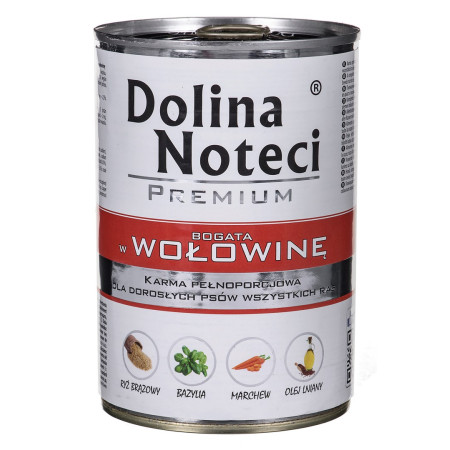 DOLINA NOTECI Premium jautiena - šlapias maistas šunims - 400 g