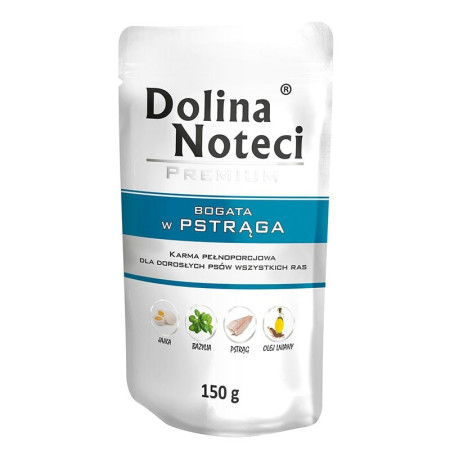 Dolina Noteci Premium šlapias šunų maistas su upėtakiu - 150g