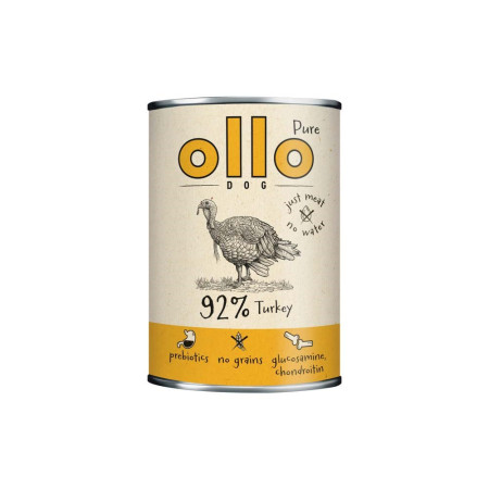 OLLO Pure šlapias ėdalas su kalakutiena - 850g