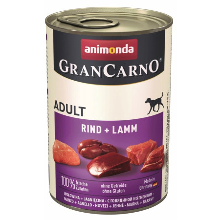 ANIMONDA GranCarno Adult Jautiena ir ėriena - šlapias šunų maistas - 400 g