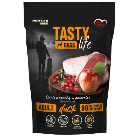 BIOFEED Tasty Dogs Life Antiena - drėgnas ėdalas šunims - 500g
