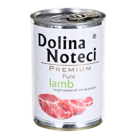 DOLINA NOTECI Premium Pure Ėriena - drėgnas maistas šunims - 400g