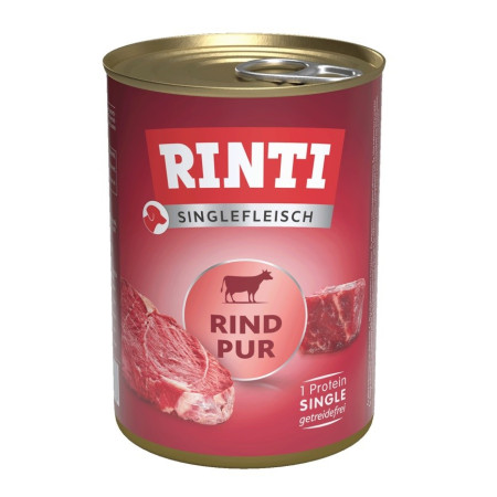 RINTI Singlefleisch Pur Jautiena - drėgnas ėdalas šunims - 400g
