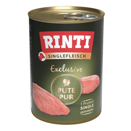 RINTI Singlefleisch Exclusive Kalakutiena - drėgnas ėdalas šunims - 400g