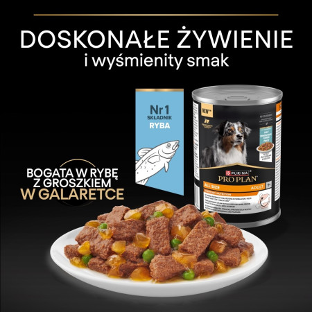 PURINA Pro Plan Šlapias ėdalas šunims su žuvimi 400g