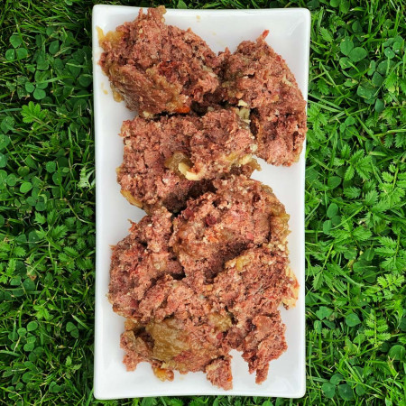 OLLO Pure jautiena ir žalia tripe - drėgnas ėdalas šunims - 400g