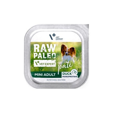 RAW PALEO Pâte Mini Adult Duck - Drėgnas ėdalas šunims - 150 g