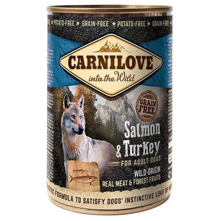 CARNILOVE Into the Wild Salmon&Turkey - Šlapias maistas šunims - 400 g