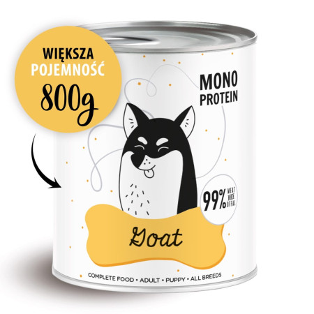 PAKA ZWIERZAKA Pepe Ožka - drėgnas ėdalas šunims - 800g