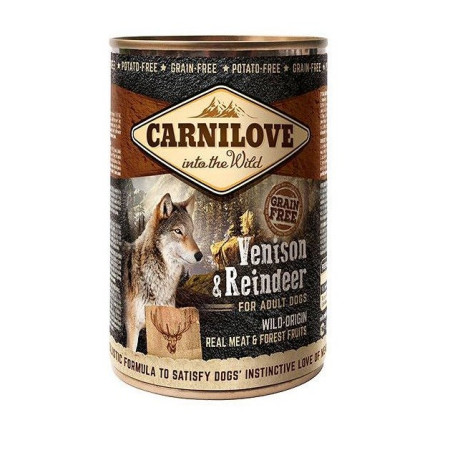 CARNILOVE Wild Wet Elnių ir Šerno - drėgnas ėdalas šunims - 400g