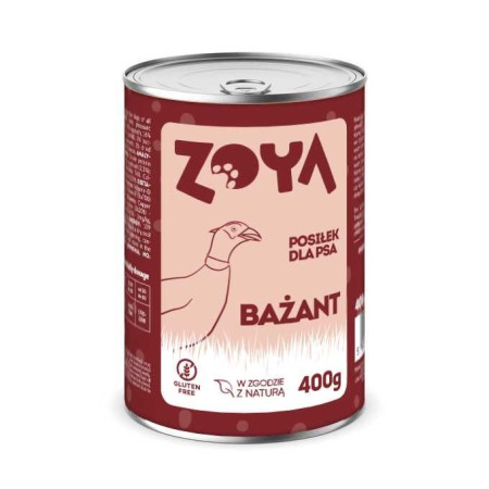 ZOYA Fazanas - drėgnas ėdalas šunims - 400g