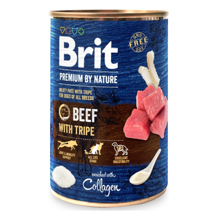 BRIT Premium by Nature Jautiena su Tripa - šlapias maistas šunims