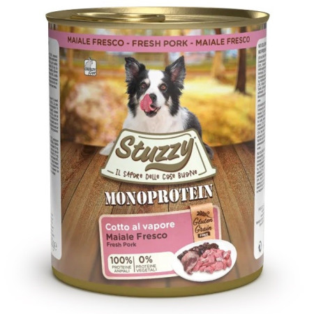 STUZZY Monoprotein Kiauliena - šlapias maistas šunims - 800 g
