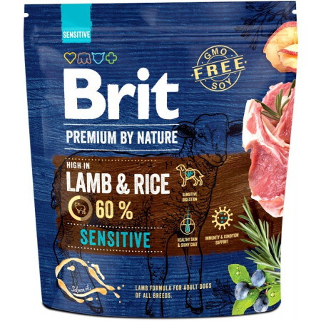 BRIT Premium by Nature Sensitivus Aviena ir ryžiai - sausas maistas šunims - 1 kg