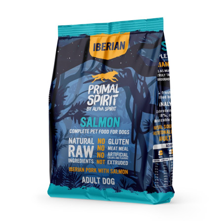 PRIMAL SPIRIT Iberijos 70% Lašiša - pusiau drėgnas šunų maistas - 1 kg