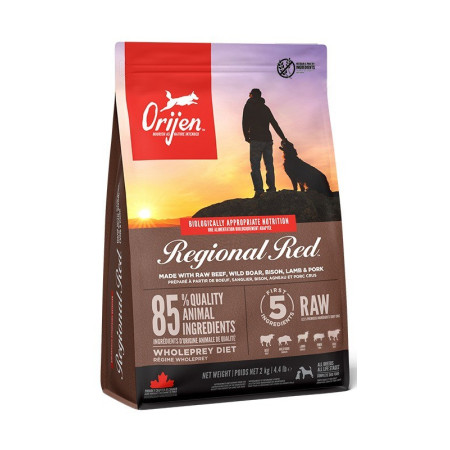 Orijen Regional Red - sausas maistas suaugusiems šunims - 2 kg