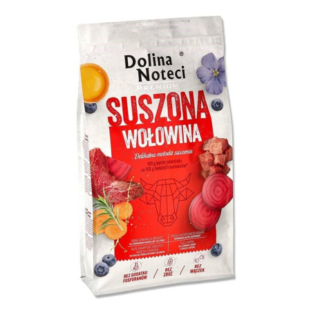 DOLINA NOTECI Premium jautienos - džiovintas šunų maistas - 9 kg