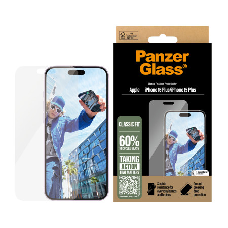 PanzerGlass ekraną sauganti plėvelė Apple iPhone 16 Plus
