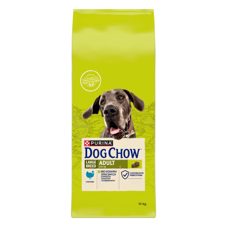 Purina DOG CHOW Large Breed Adult 14 kg Suaugusių Kalakutiena